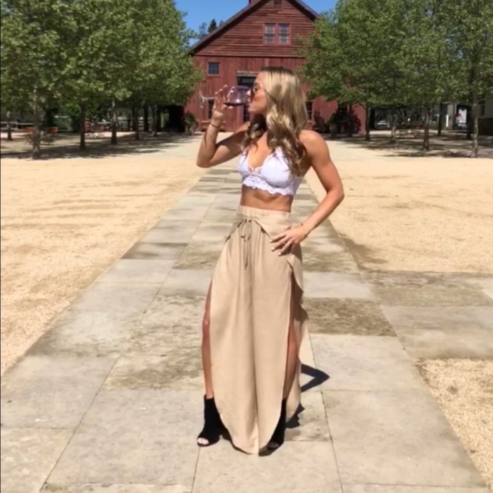 Slit pants, worn once